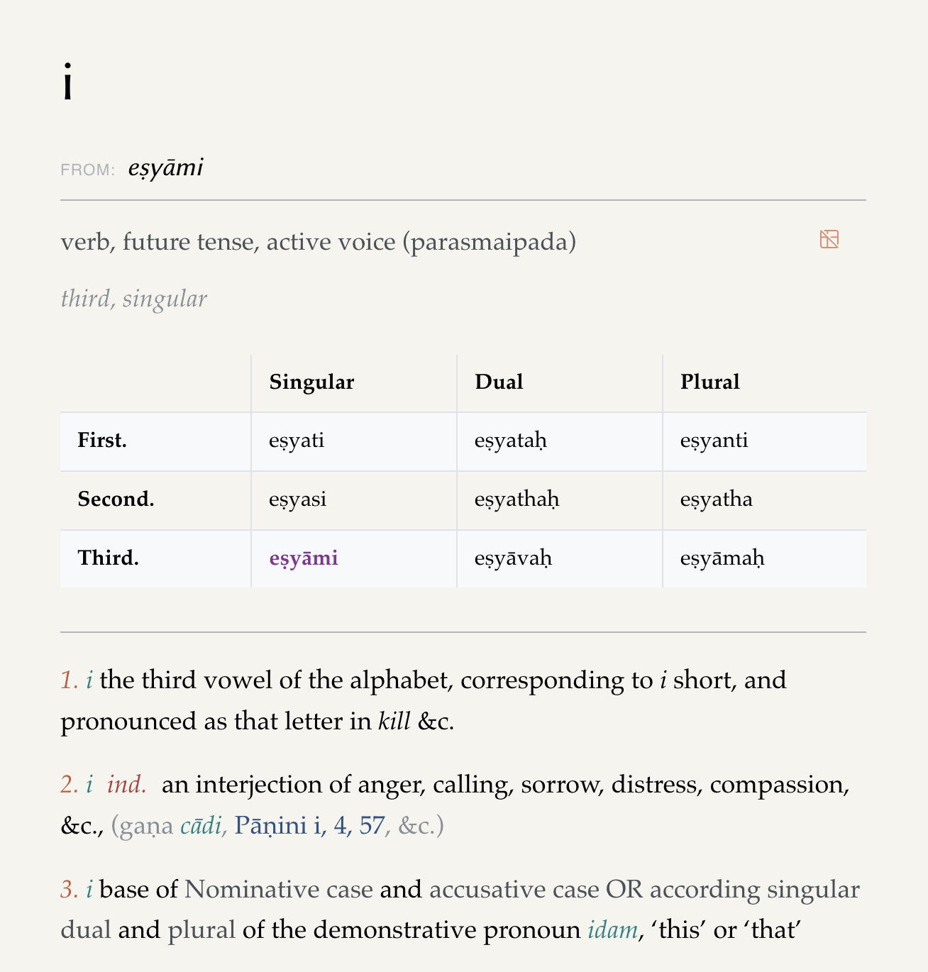 SearchResultInflection